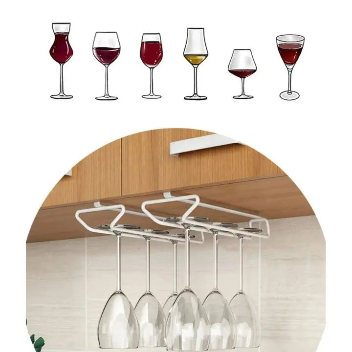 Rynx | Elegant wine glass holder for undercounter installation