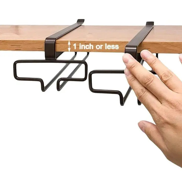Rynx | Elegant wine glass holder for undercounter installation