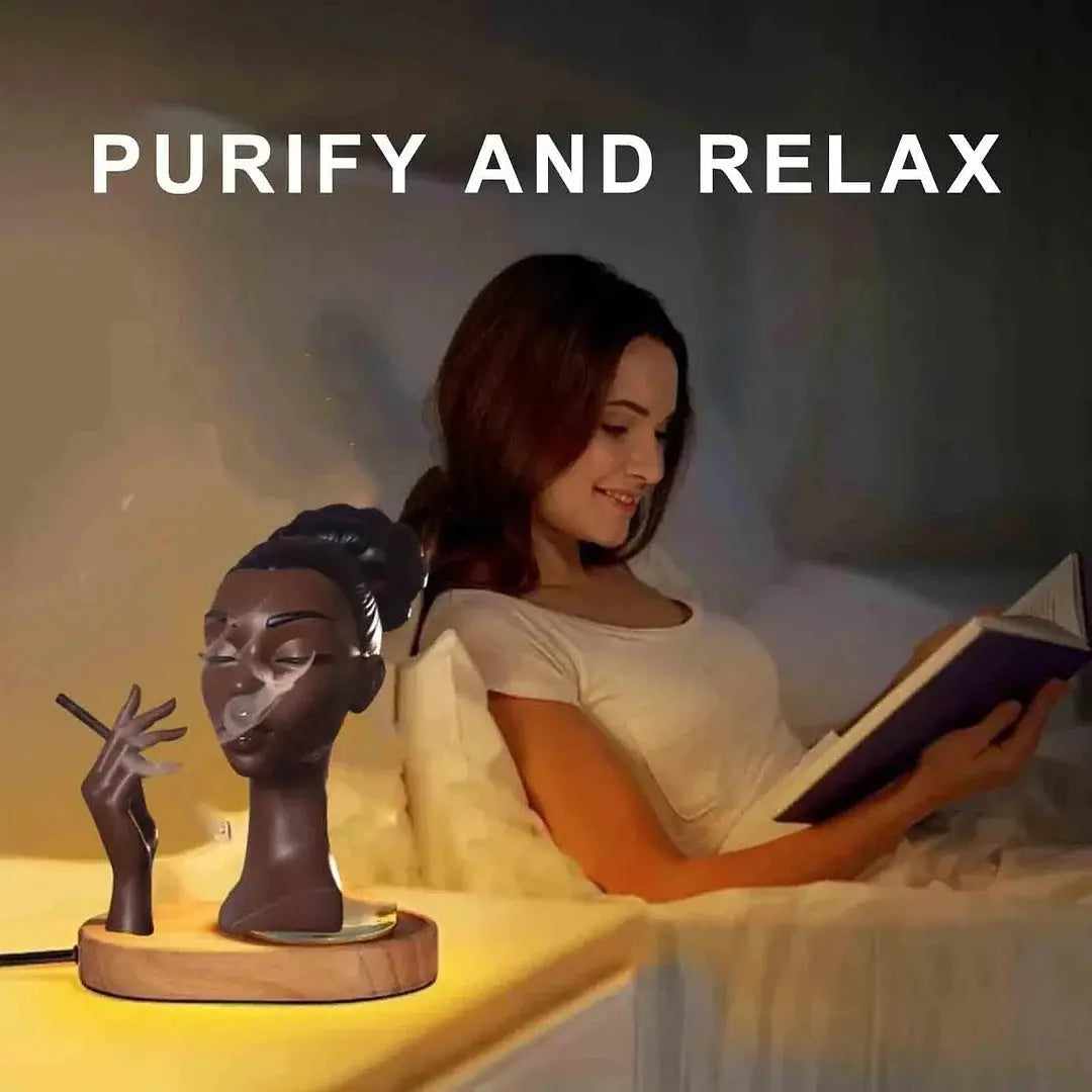 Rynx | Elegant Incense Holder in the Form of a Black Woman's Head