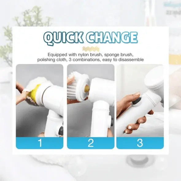 Rynx | Electric Redary brush with 360° brush heads for effortless cleaning
