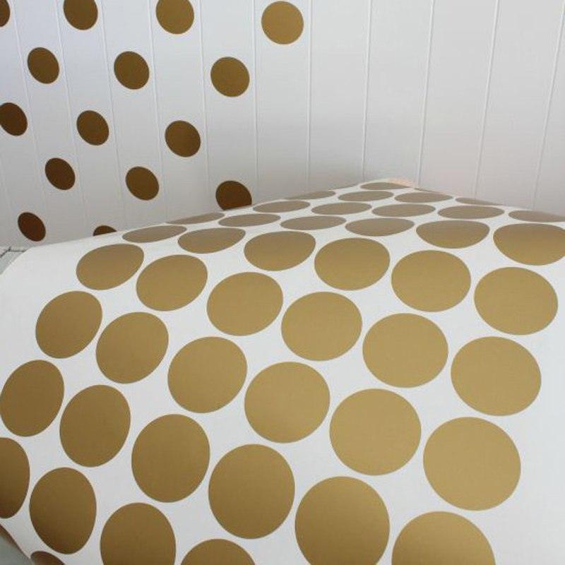 Rynx | Golden Magic Dot Wall Tattoos: Chic Home Decor for Children and Interior Styling