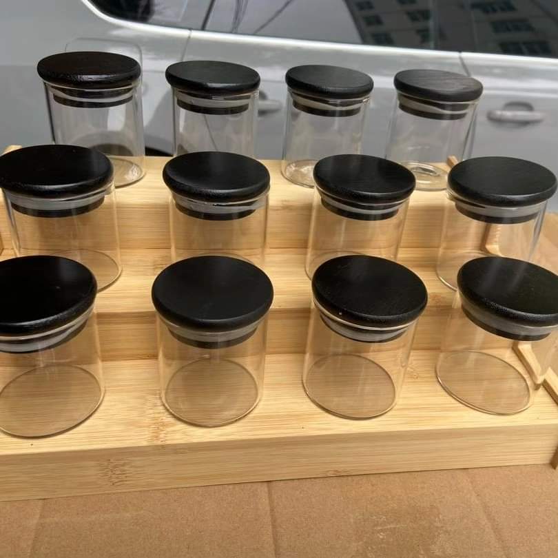 Rynx | 12 Piece Glass Spice Jars