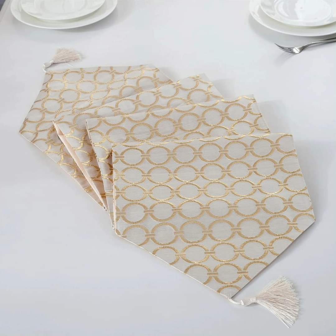 Rynx | gold/silver table runner