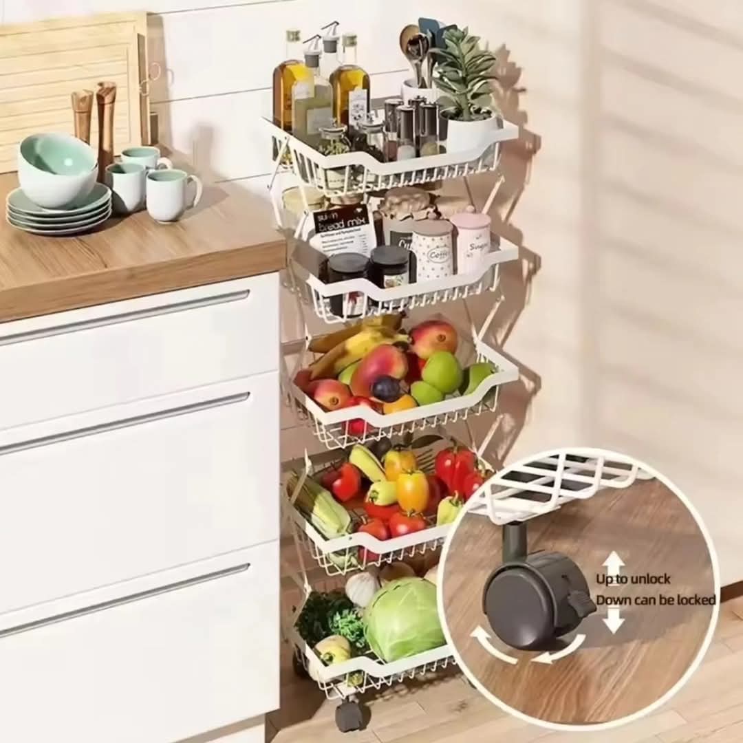 Rynx | 4-layer kitchen shelf