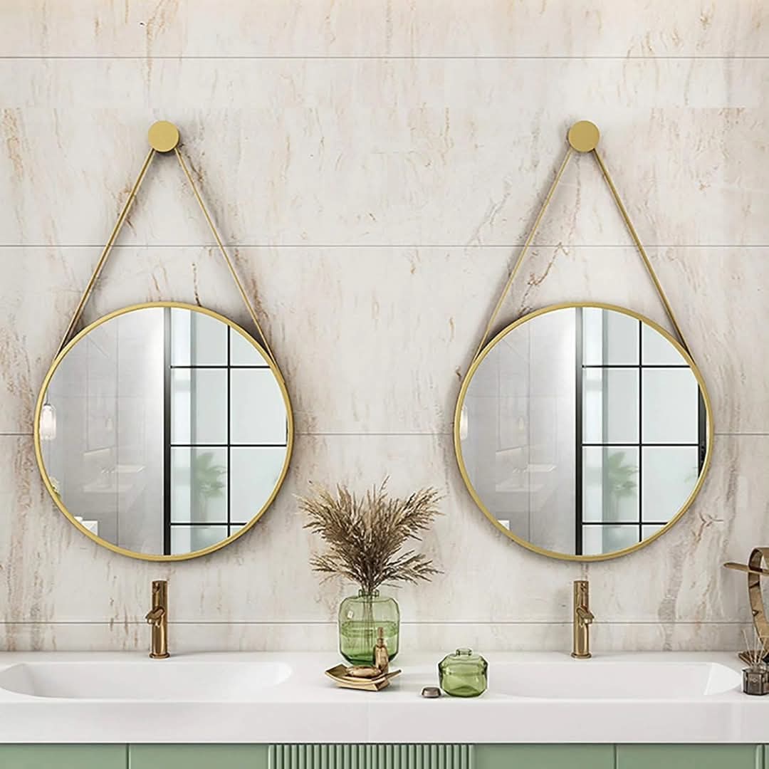 Rynx | 60 cm Round decorative hanging mirror