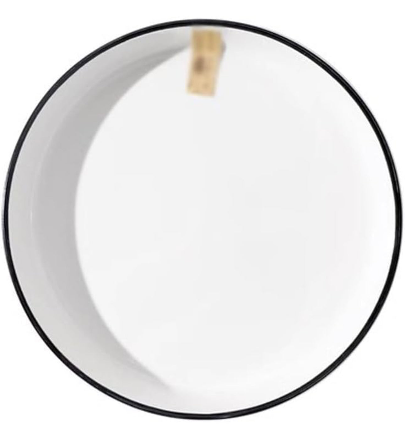 Rynx | Dining Plate Plate Household Ceramic Vertical Pattern Chinese Dining Plate Set Creative Personalized Deep Soup Plate Microwave Safe Salad Plates Set of 6