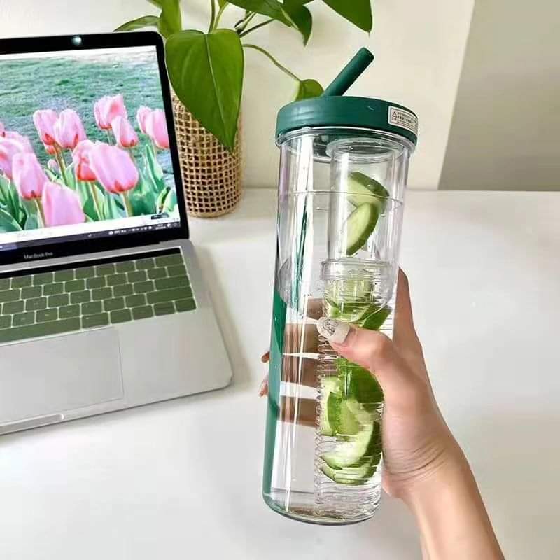 Rynx | Water bottle with foldable straw