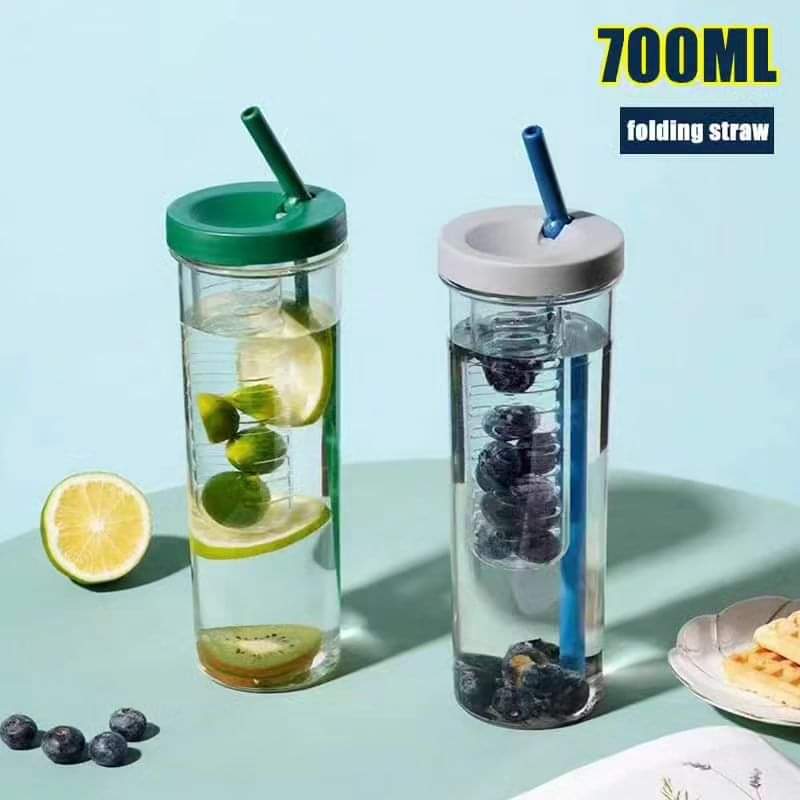 Rynx | Water bottle with foldable straw