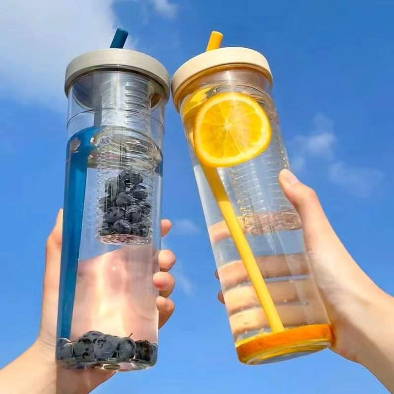 Rynx | Water bottle with foldable straw