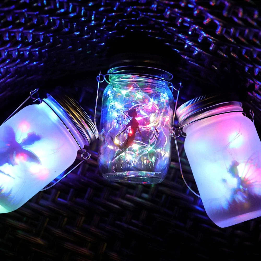 Rynx | Fairy Mason Jar Solar Lamp