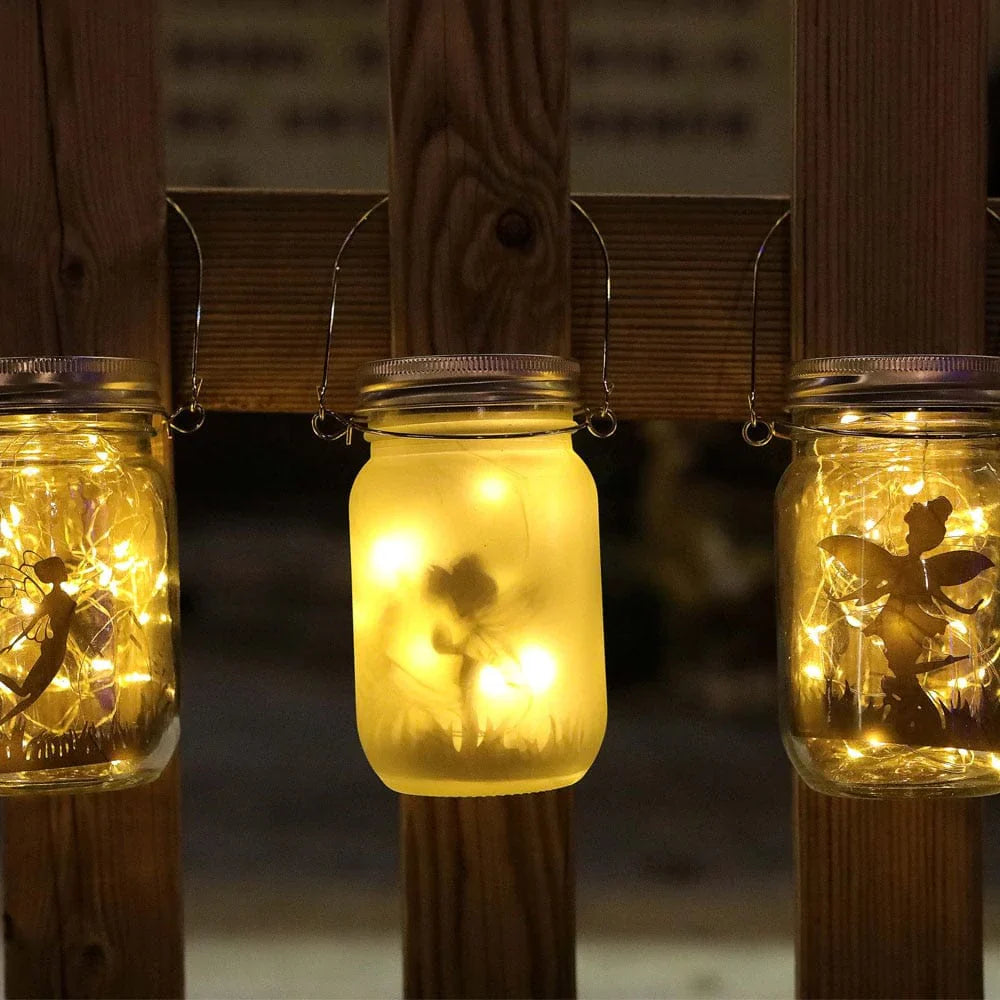 Rynx | Fairy Mason Jar Solar Lamp