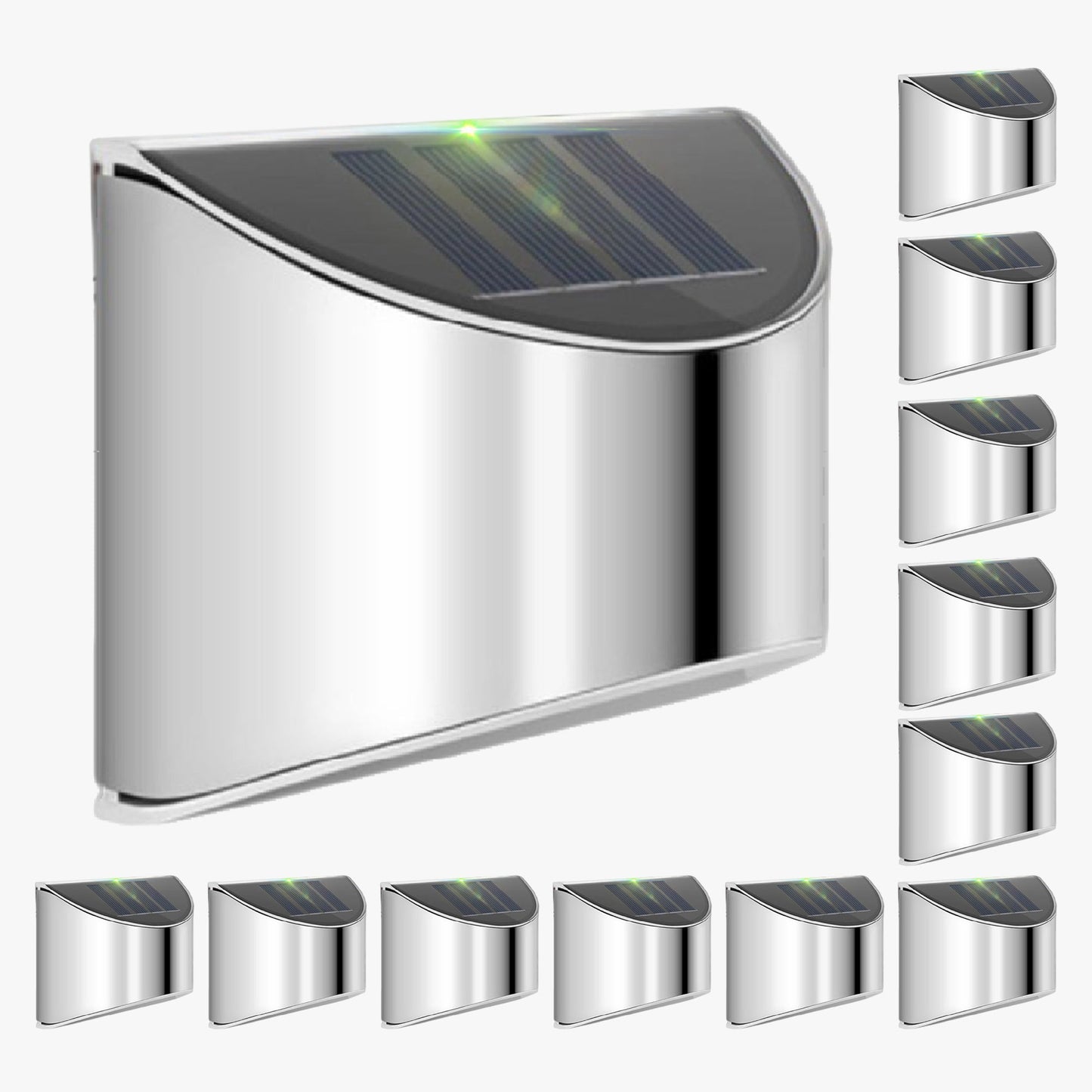 Rynx | EcoSteel - Waterproof Solar LED Outdoor Wall Lamps