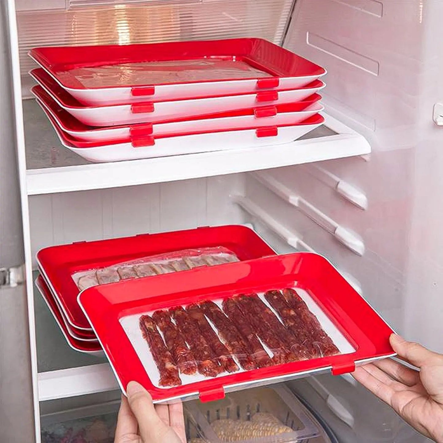 Rynx | Fresh container with airtight closure – Stackable storage tray