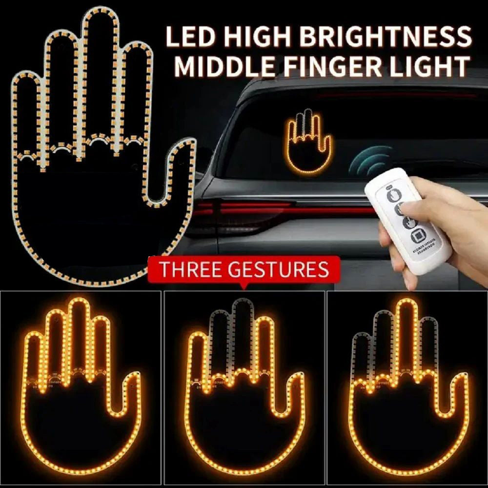 Rynx | Funny Finger Gesture Light with Remote Control