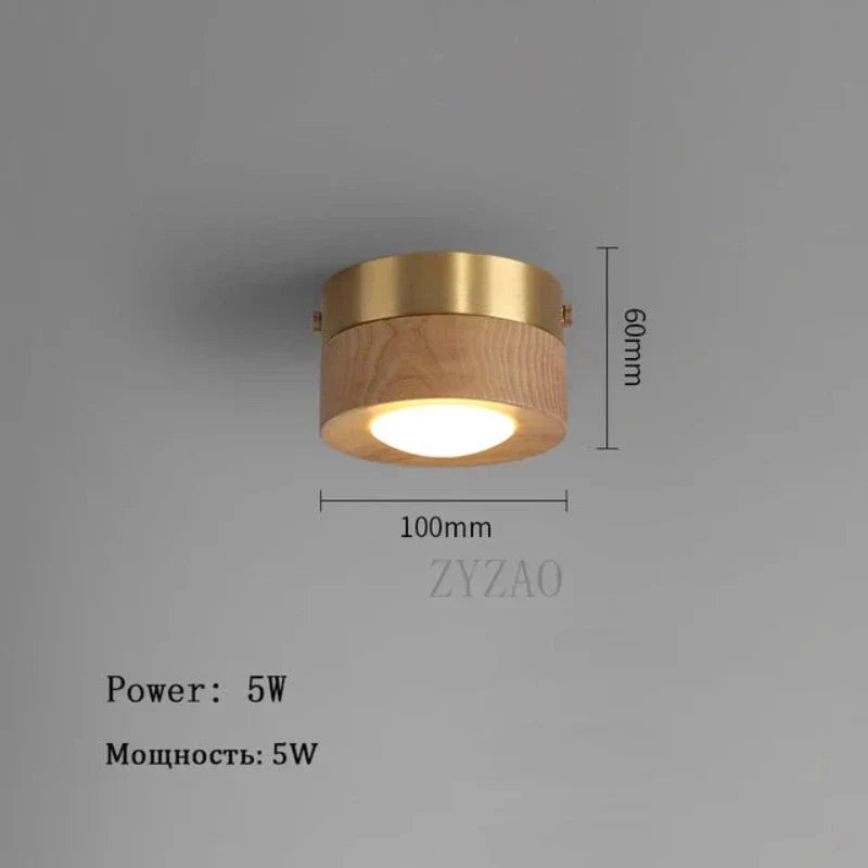 Rynx | Ceiling Lamp Walnut With LED Lighting – Stylish & Energy Saving