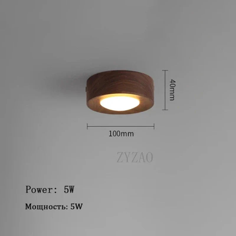 Rynx | Ceiling Lamp Walnut With LED Lighting – Stylish & Energy Saving