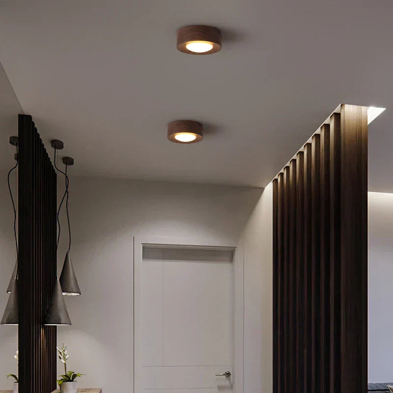 Rynx | Ceiling Lamp Walnut With LED Lighting – Stylish & Energy Saving