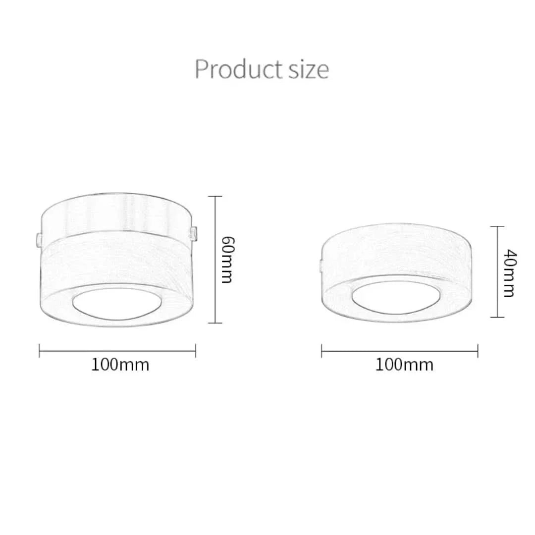 Rynx | Woodenglow - Walnut Ceiling Lamp With Led Spot