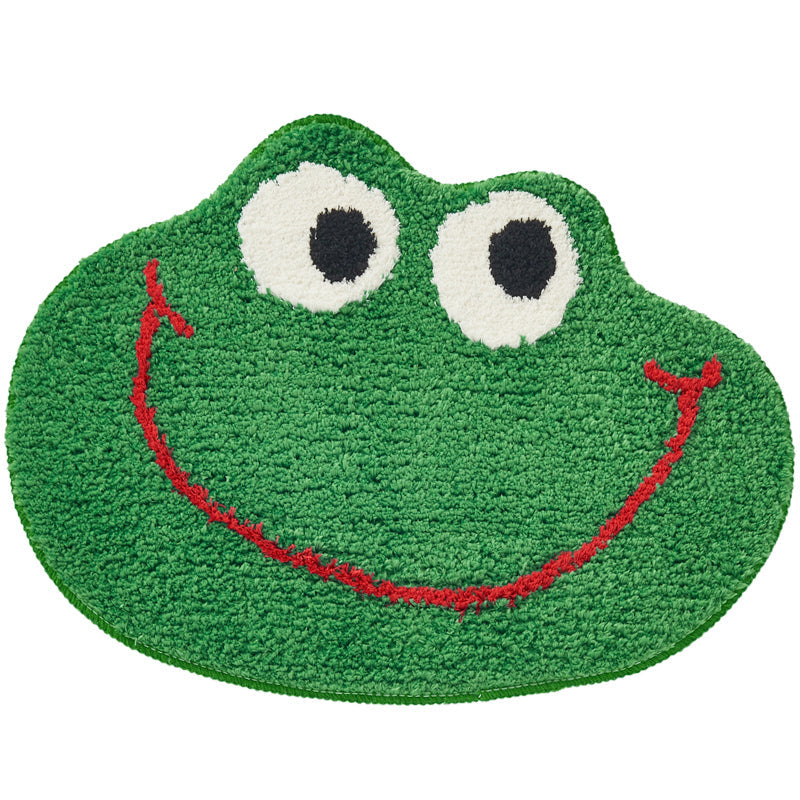 Rynx | Green smiling frog bath mat