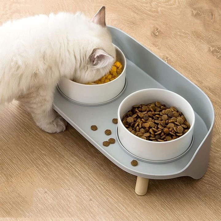 Rynx | Bone China Double Cat Bowl