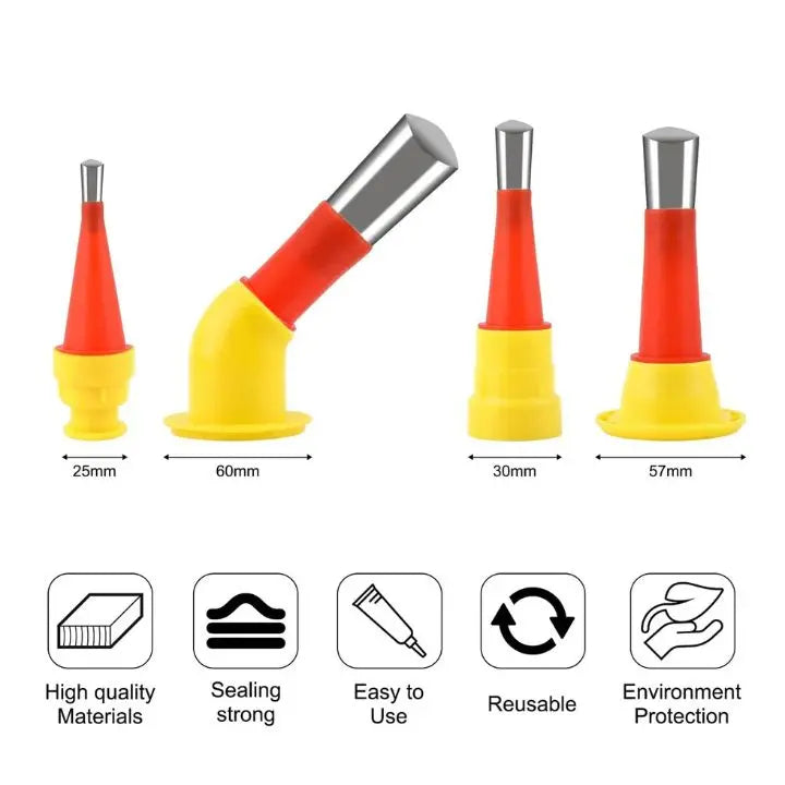 Rynx | Rubber Nozzle Tool Set – Precise Sealing for Kitchen & Bath