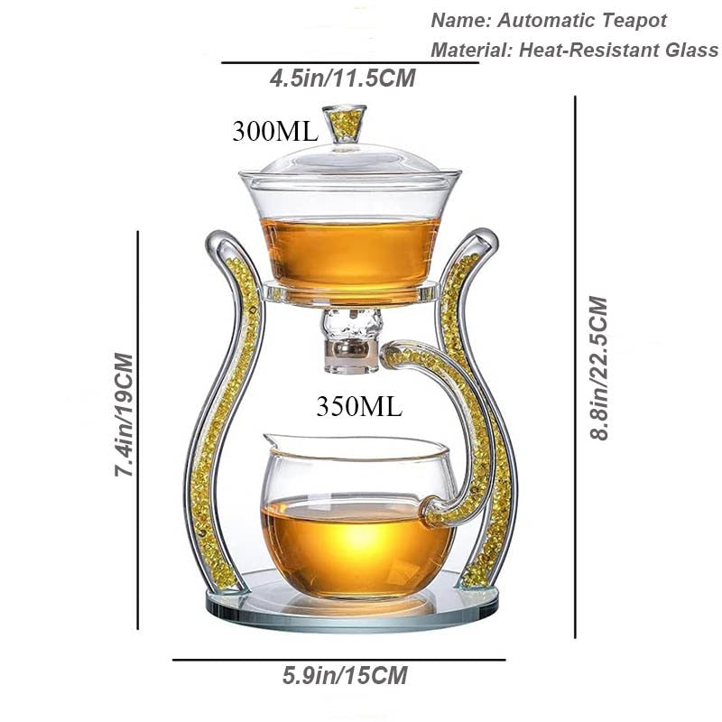 Rynx | Crystal Glass Fancy Magnetic Tea Infuser