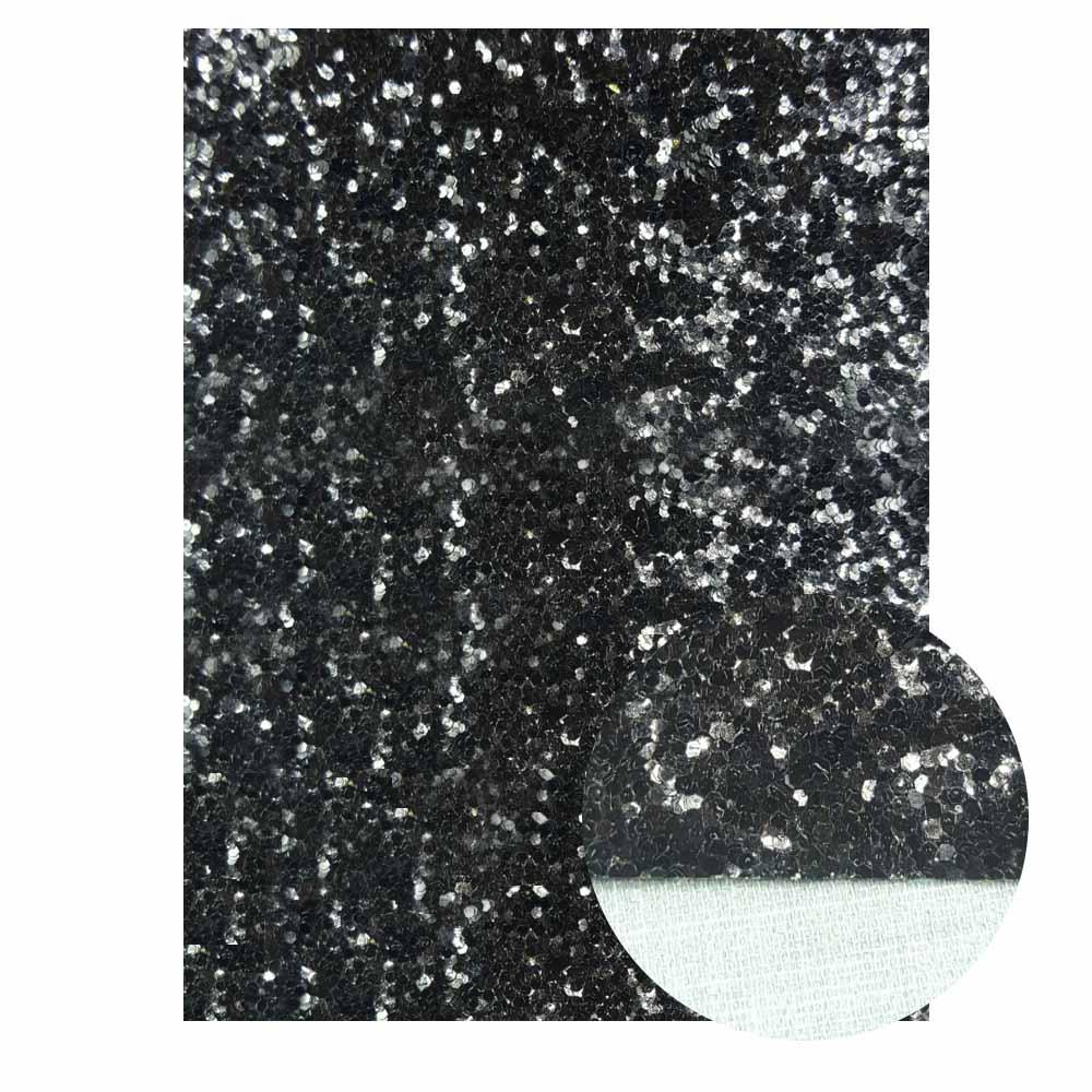 Rynx | Sparkling Black Faux Leather Craft Set - Essential DIY Supplies