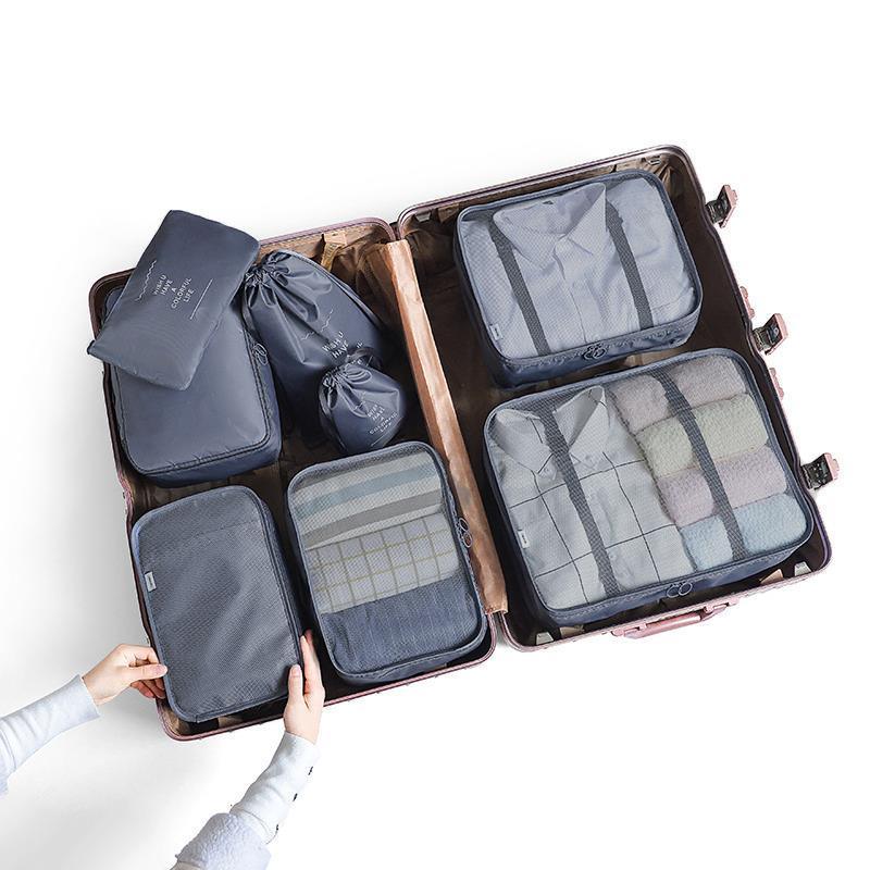 Rynx | Travel Smart: versatile 8/6/1-piece organizer set for effortless packing