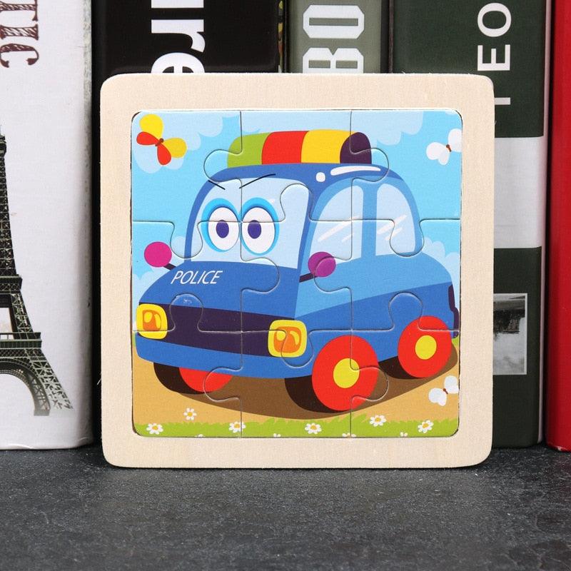 Rynx | Animal Adventure Wooden Tangram Puzzle Set - Creative Learning Toy for Children
