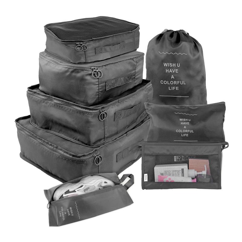 Rynx | Travel Smart: versatile 8/6/1-piece organizer set for effortless packing