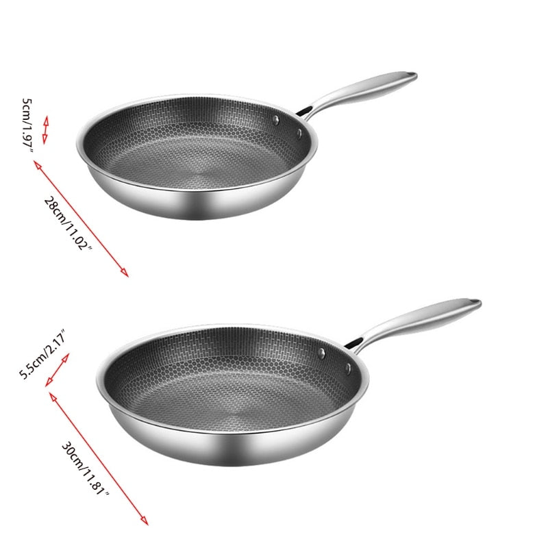 RYNX | Cookpro | Stainless Steel Frying Pan With Non-Stick Coating