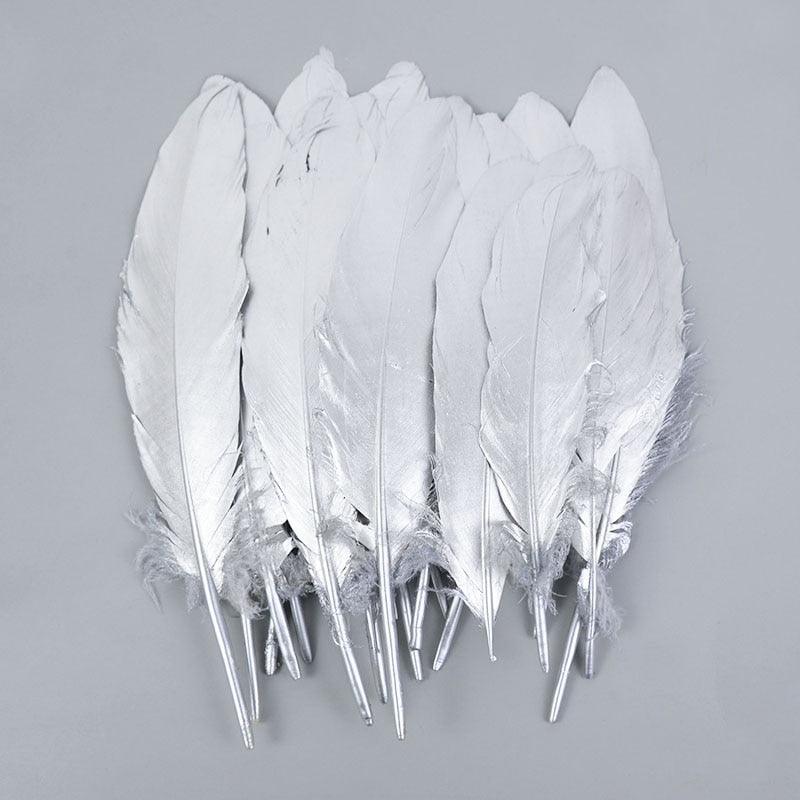 Rynx | Glamorous Gold Tipped Feather Craft Set for Elegant Event Enhancements