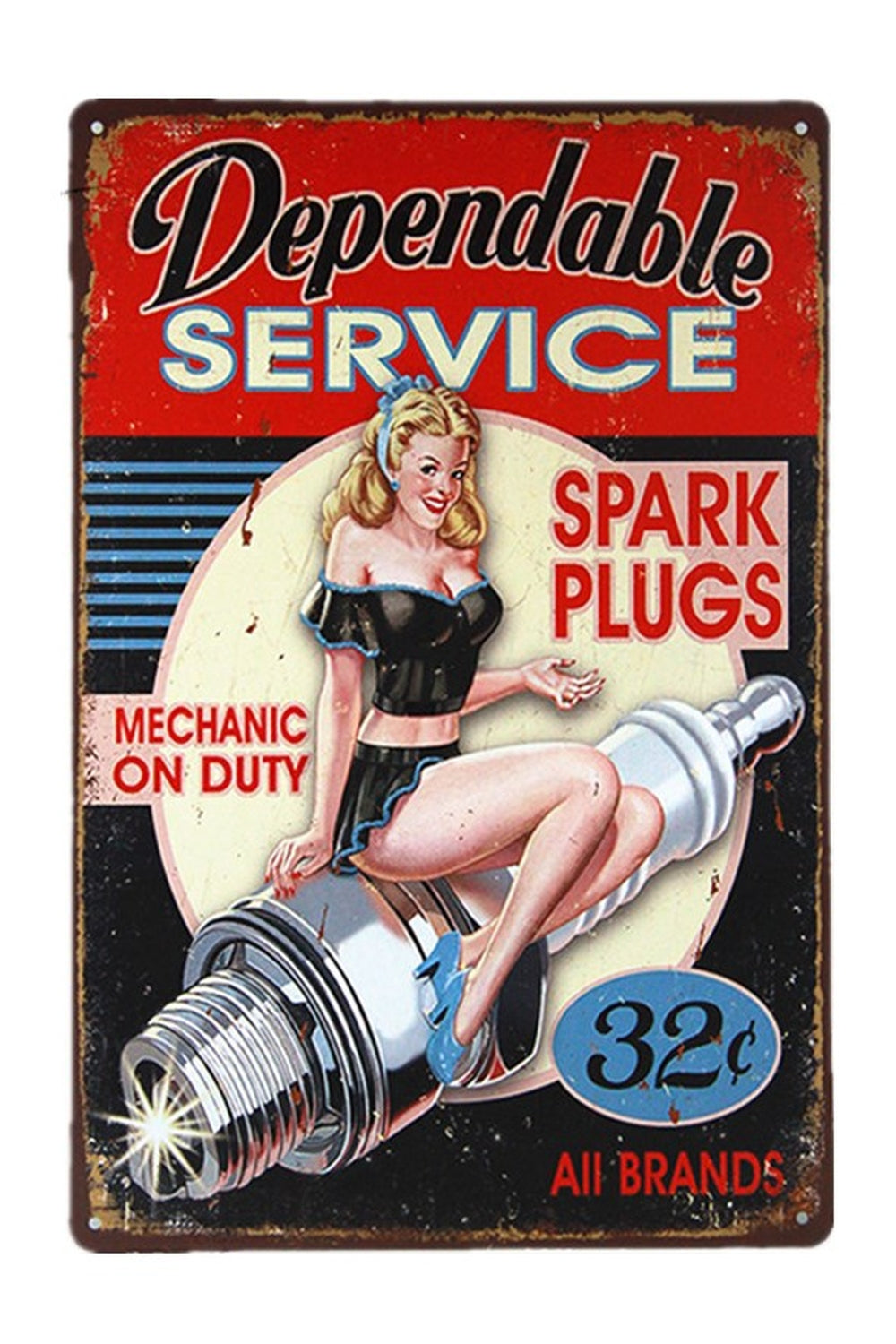 Rynx | Service Girl Vintage Poster