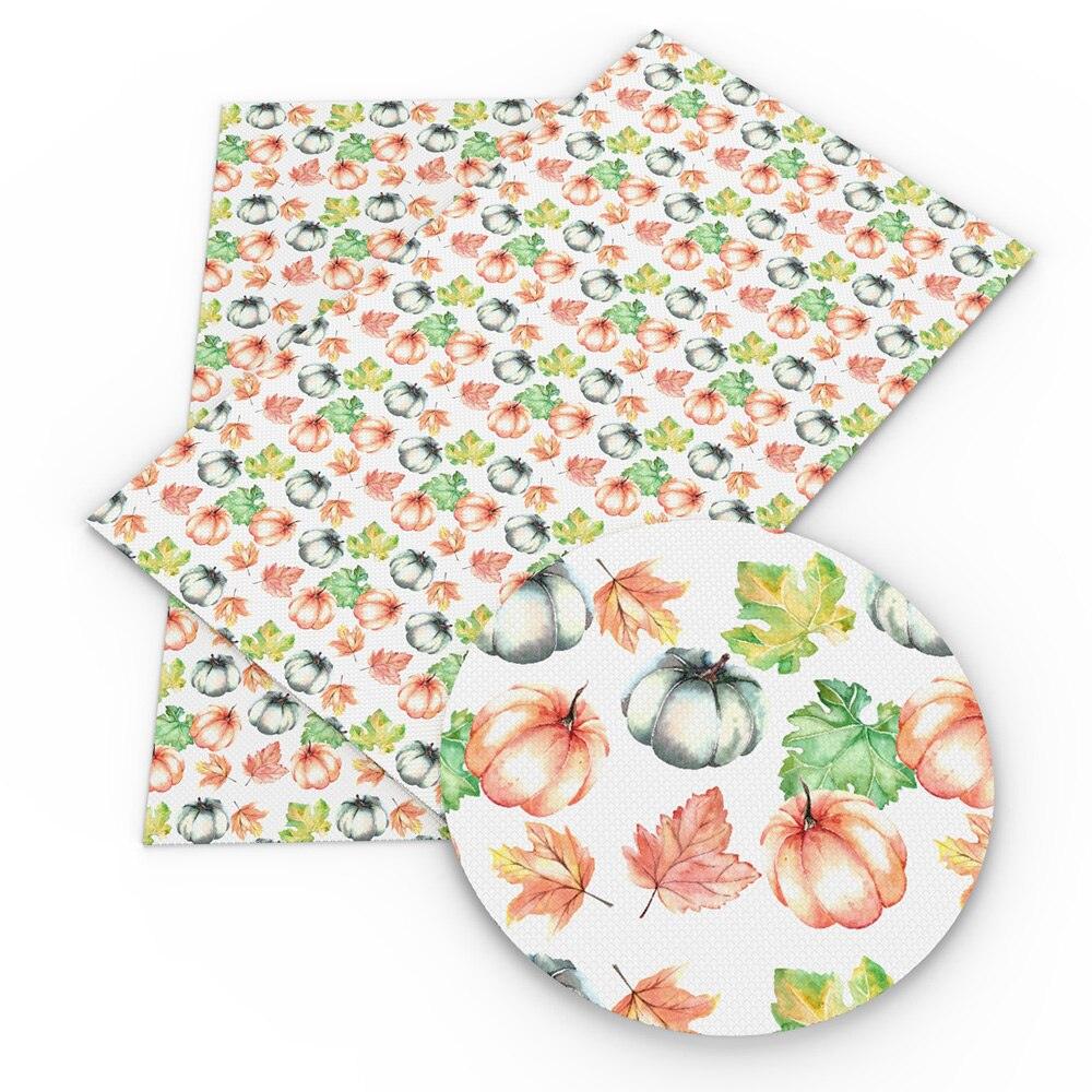 Rynx | Autumn-inspired Leaf Pattern Faux Leather Craft Fabric for DIY and Upholstery