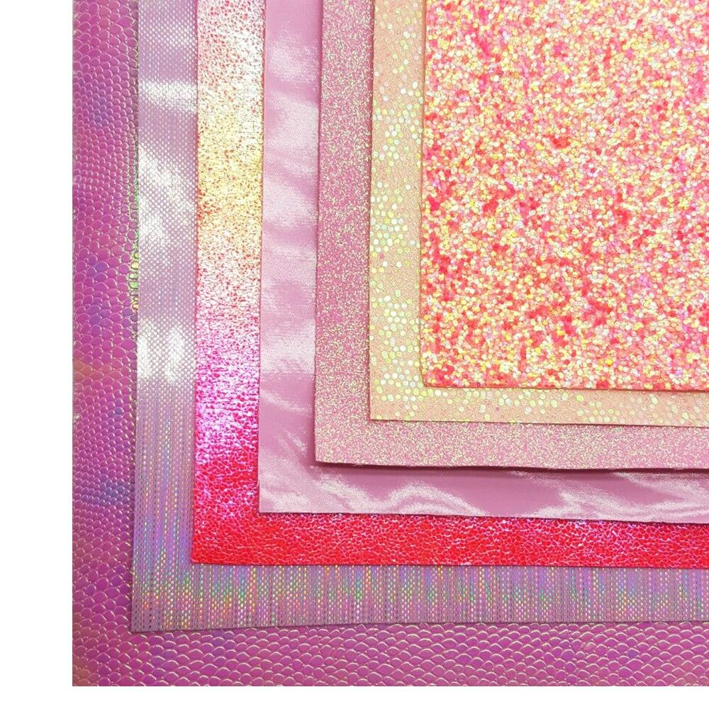 Rynx | Sparkling Pink Faux Leather Crafting Sheets - Elevate your DIY projects