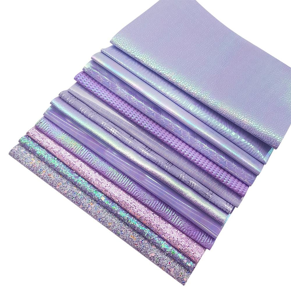 Rynx | Sparkling Violet Faux Leather Fabric - A Must-Have for Sparkling DIY Projects