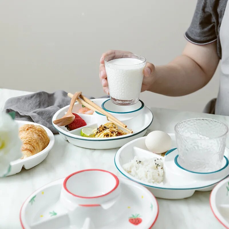 Rynx | Breakfast Combo Nordic Ceramic Plate