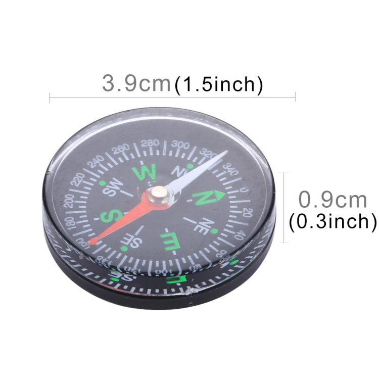 Rynx | 10 PCS 40mm Outdoor Sports Camping Hiking Pointer Guider Plastic Compass Hiker Navigation, Random Color Delivery
