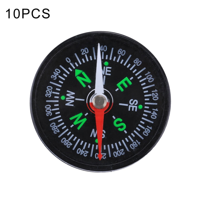 Rynx | 10 PCS 40mm Outdoor Sports Camping Hiking Pointer Guider Plastic Compass Hiker Navigation, Random Color Delivery