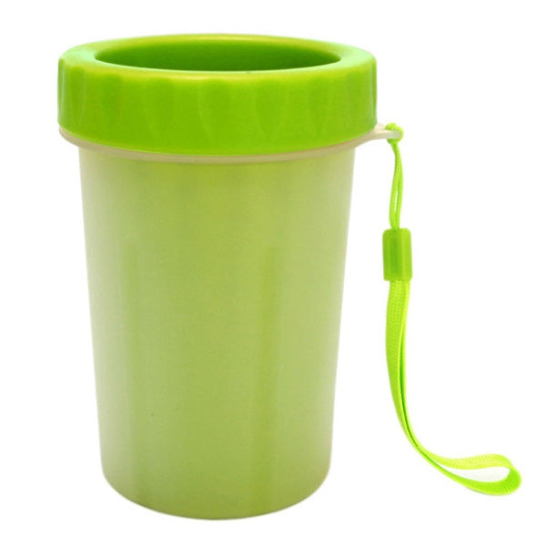 Pet Antiseptic Products Silicone Wash Feet Cleaning Cup Size: L(Green)
