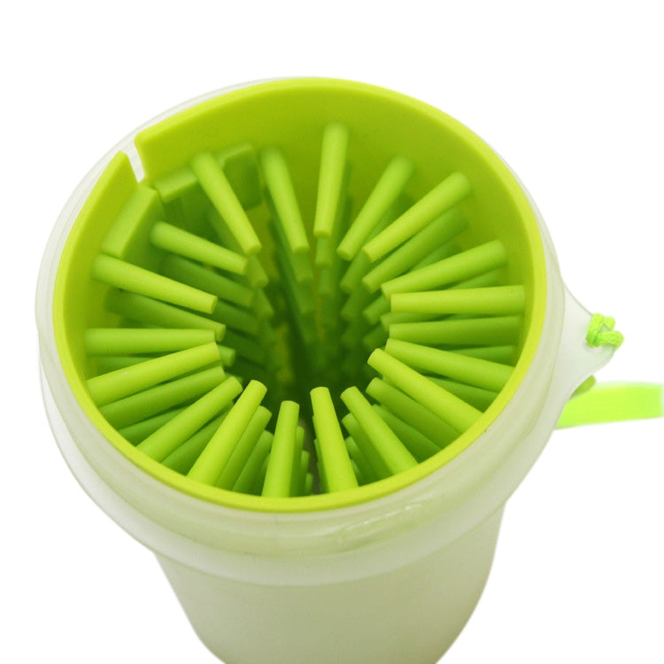 Pet Antiseptic Products Silicone Wash Feet Cleaning Cup Size: L(Green)