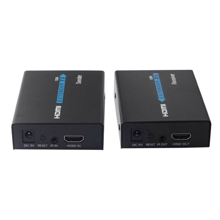 Rynx | HDMI Extender (Receiver & Transmitter) over a single UTP CAT5e/6 cable, transmission distance: 120m (Black)