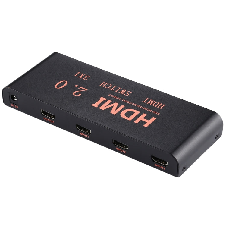 Rynx | 3X1 4K/60Hz HDMI 2.0 Switch with Remote Control, EU Plug