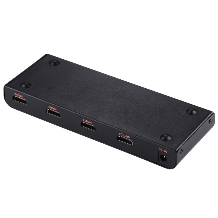 Rynx | 3X1 4K/60Hz HDMI 2.0 Switch with Remote Control, EU Plug