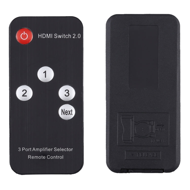 Rynx | 3X1 4K/60Hz HDMI 2.0 Switch with Remote Control, EU Plug