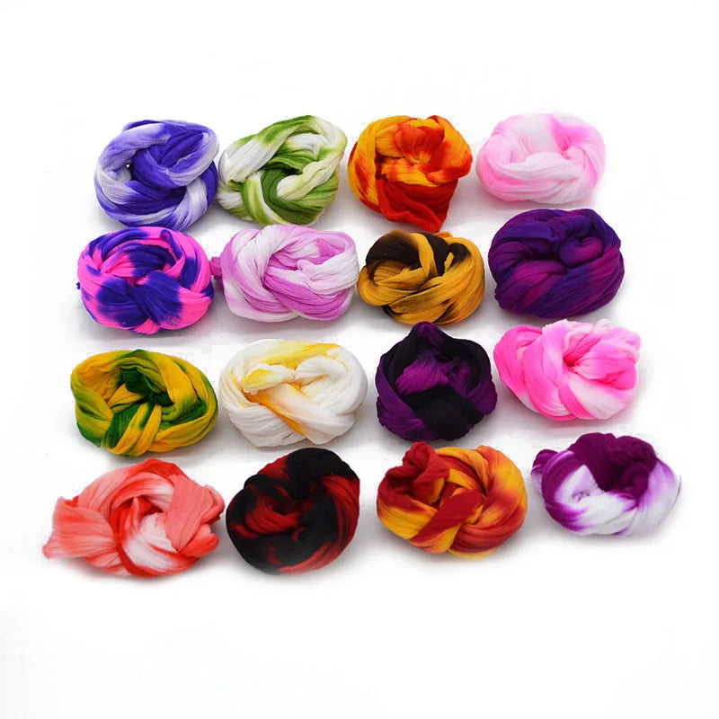 Rynx 5PCS Multicolor Nylon Stocking Round Flower Material Stretchable Stocking Material Accessories Handmade Wedding Home DIY Flower Crafts