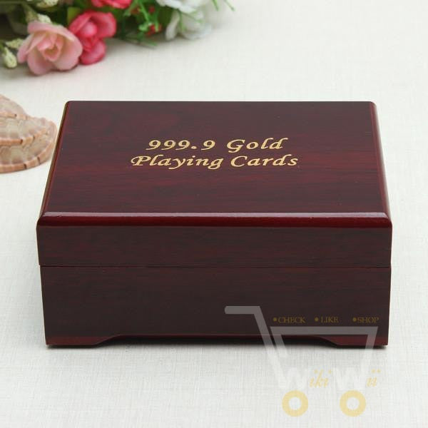 RYNX | 24K Gold-Plated Playing Card With Wooden Box