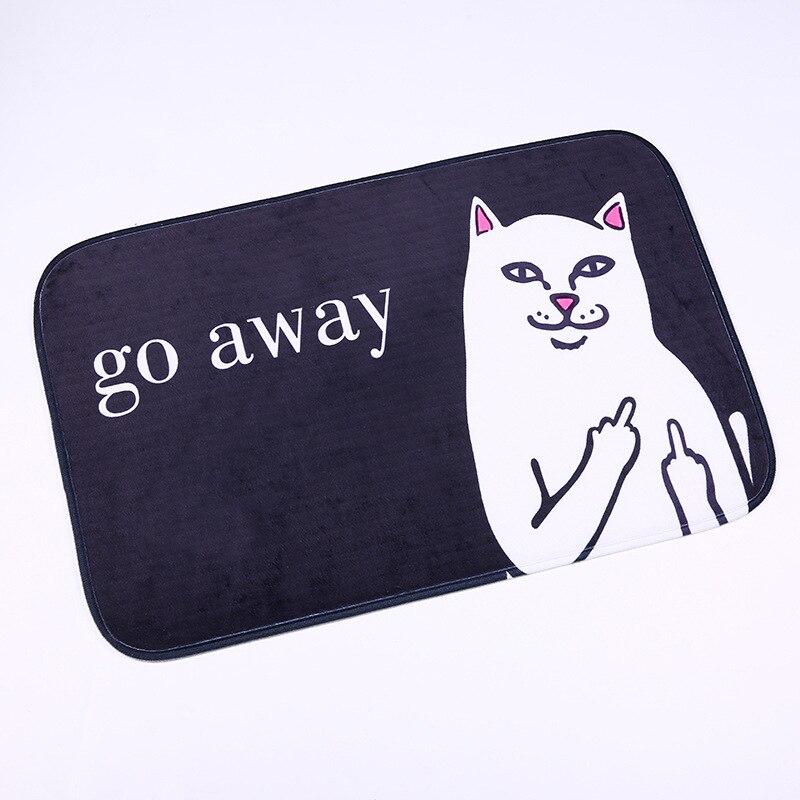 Rynx | Cartoon Cat Doormat "Go Away"