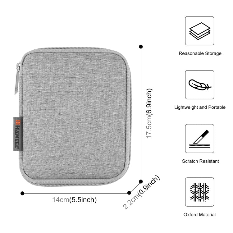 Rynx | HAWEEL Watch Band Organizer Box Headphones / U-Disk / Digital Cable Storage Box (Gray)