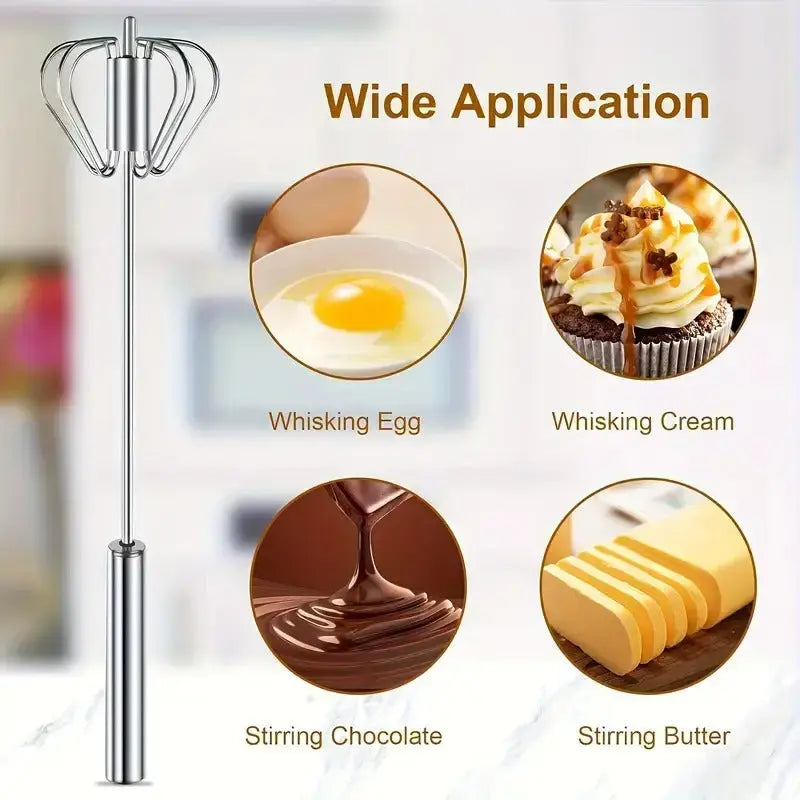 Rynx | Semi-automatic stainless steel whisk – Fast, robust & without electricity
